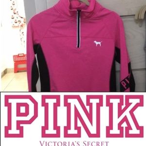 VS Pink quarter zip sweater